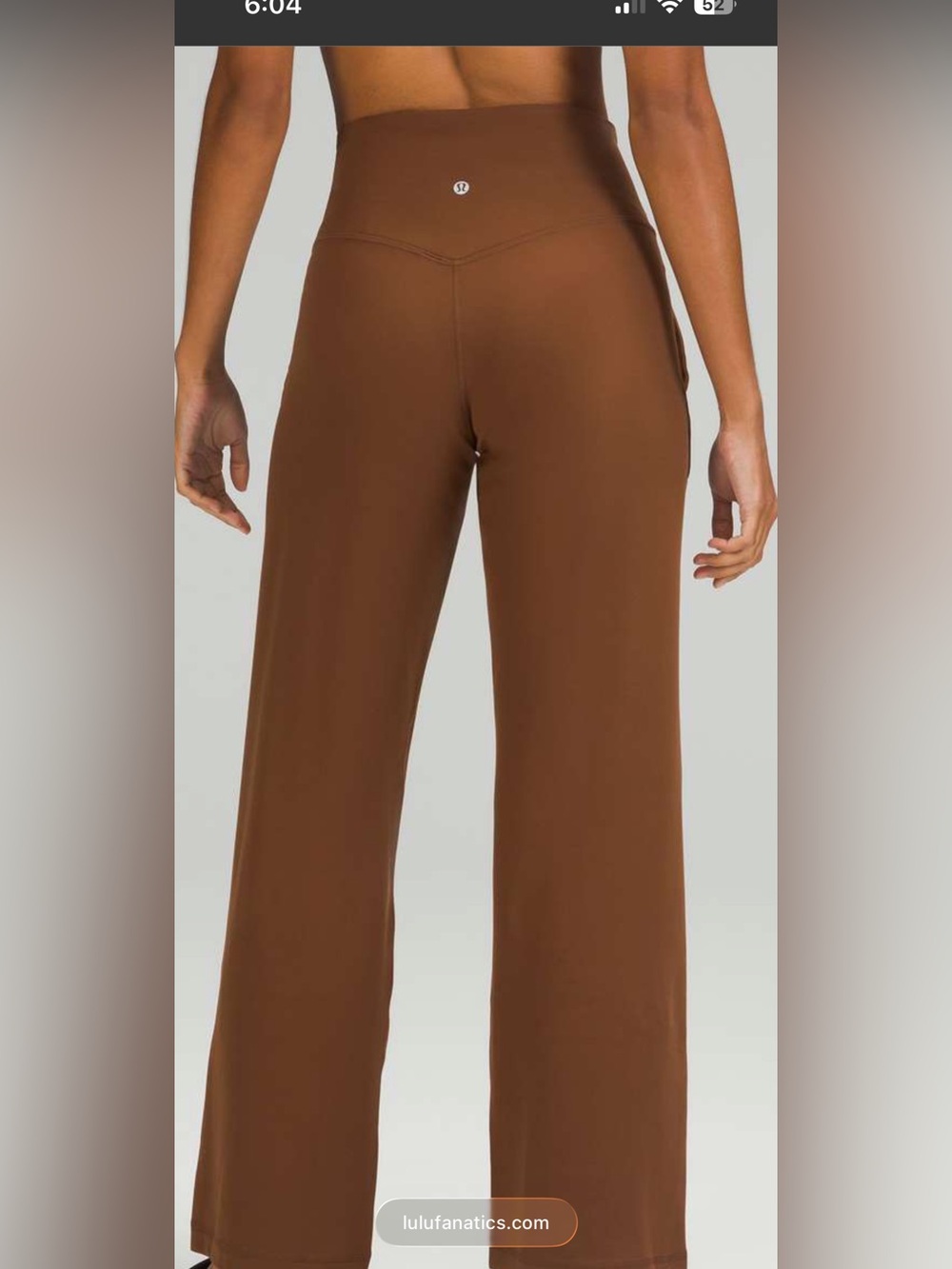Size 4 Lululemon HiRise Align Wide Leg, Roasted Brown